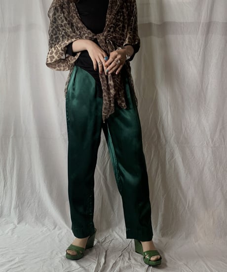 【USED】 Leopard Patterned See-through Top/210630-034