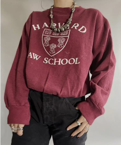 【USED】   Champion Sweatshirt 'Harvard Law School' / 221203-005
