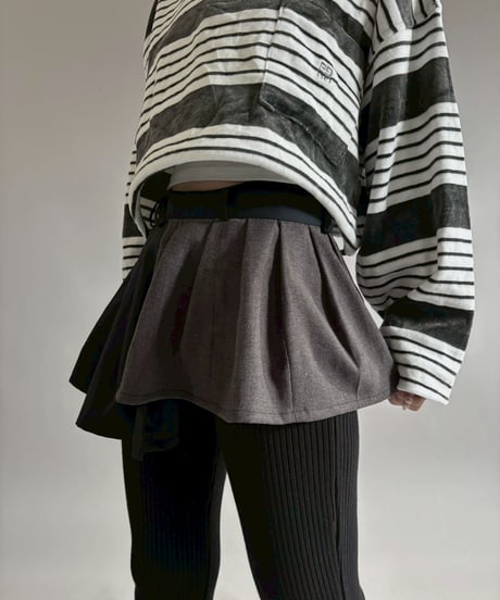 【RE;CIRCLE】 RE Suit Wrap Skirt Mini / 260129-014