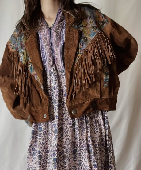 【USED】  Suede Jacket①/211110-028