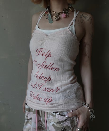 【RE;CIRCLE】 Re Embroidered Camisole Top  /  250724-014