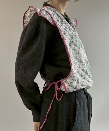 【USED】 Flower Pattern Euro Apron / 260321-022