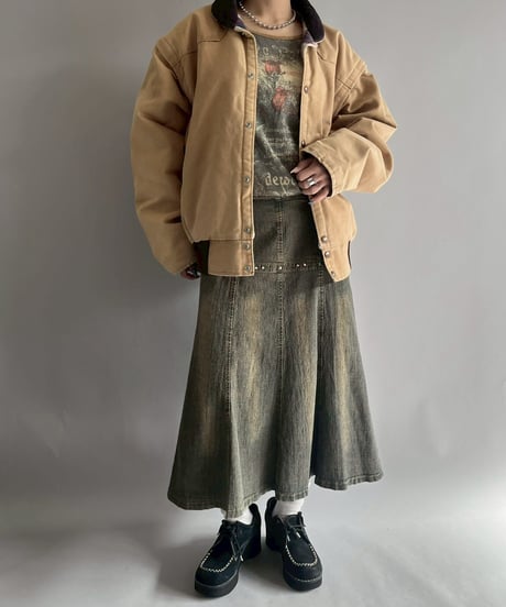 【USED】 Denim Flare Skirt / 251108-012