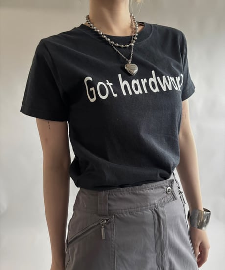 【USED】 RESIZED 00s GILDAN Got hardware? T-Shirt / 250830-012