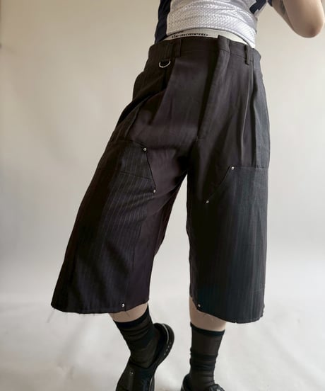 【RE;CIRCLE】 Re Suit Double Knee Shorts / 250612-006