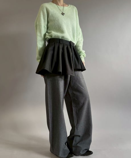 【RE;CIRCLE】 RE Suit Wrap Skirt Mini / 260129-004