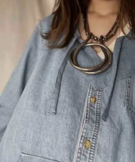 【RE;CIRCLE】 Remake Denim Mexican Parker②/210906-013