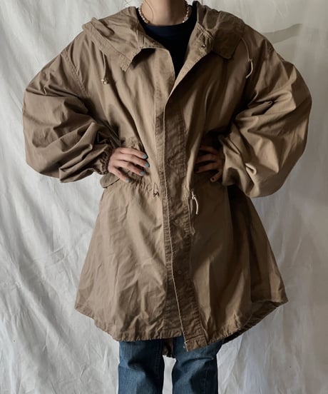 【MEND】 Dyed Beige US Snow Hoodie / 201125-033