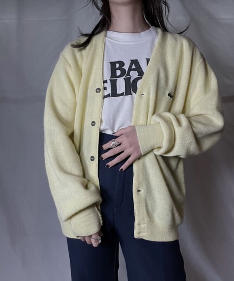 【USED】 LACOSTE Acrylic Knit Cardigan  ⑥ / 220111-007