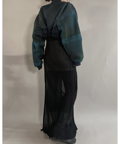 【RE;CIRCLE】 RE Short MA-1 Blanket Docking Jacket Navy / 221208-002