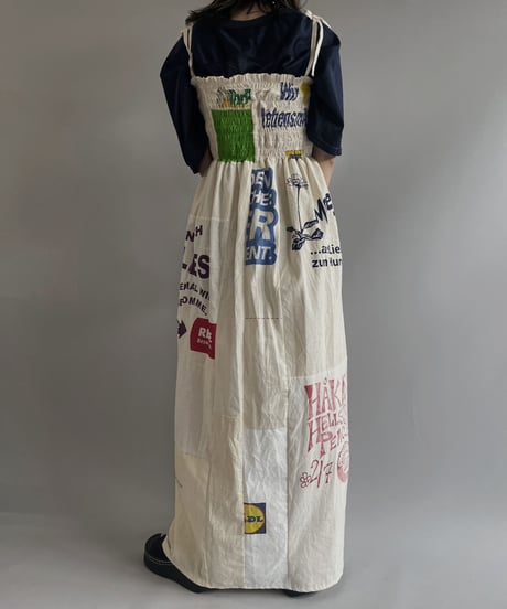 【RE;CIRCLE】RE Eco-Friendly Bag Shirring One-piece / 230622-014