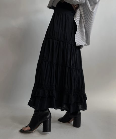 【USED】 Cotton Long Skirt / 220423-032