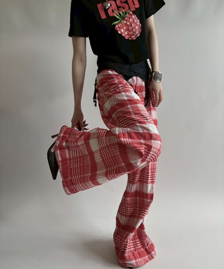 【USED】 Checked Wide Pants/250816-018