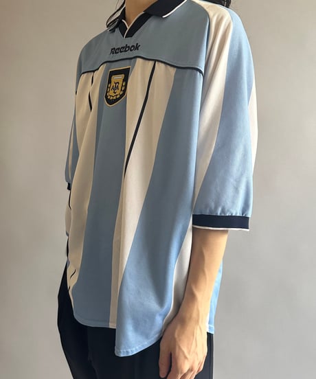 【USED】 Reebok ARGENTINA  Soccer Shirt  /240603-081