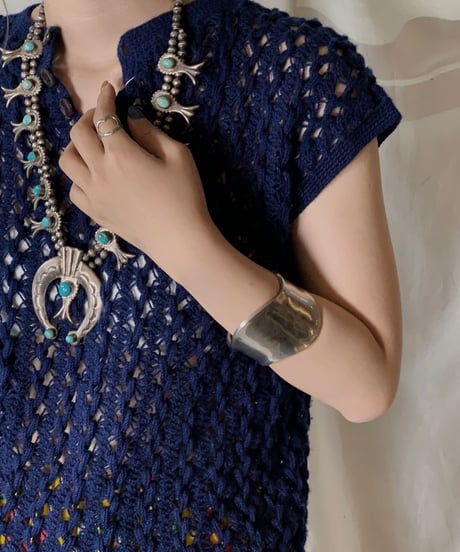 【USED】 Crochet Knit Top/210428-011