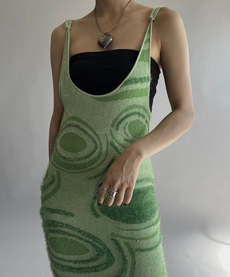 【USED】 House of Sunny Patterned  Camisole Long One-Piece/241019-005