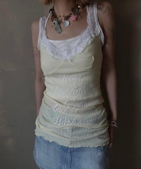 【RE;CIRCLE】 Re Embroidered Camisole Top  /  250724-017