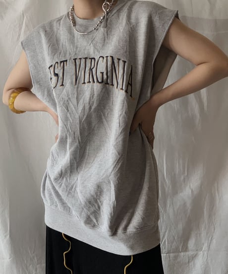 【RE;CIRCLE】 RE No-sleeve Sweat①/210414-005