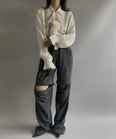 【USED】 Ralph Lauren L/S frill Shirt / 230708-025