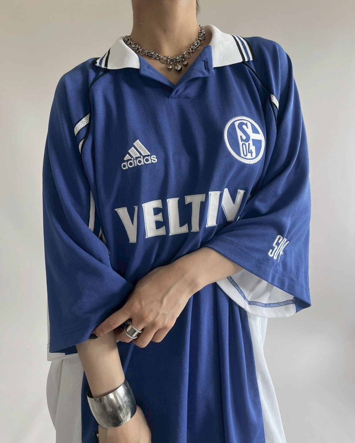 adidas FC Schalke 04 99/00ホームシャツLサイズ未使用品