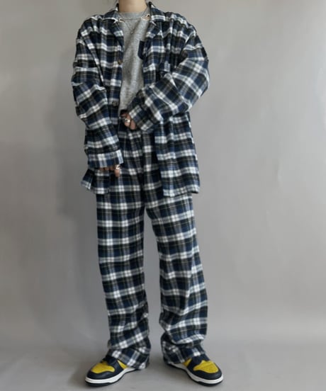 【USED】 Joseph Lyman Checked Shirt + Pants Co-ord Set / 221224-008