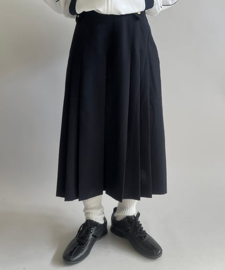 【USED】 Wool Pleats Skirt /250208-005