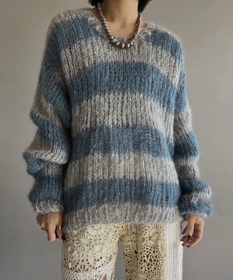 【USED】 Mohair Knit Top /240127-006