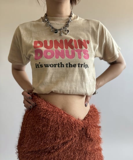 【USED】  Made in USA 80's SUPER SCREEN STARS DUNKIN' DONUTS T-Shirt/250510-052