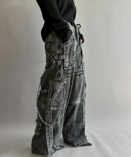 【USED】 TRIPPPRS X-Strap Paint Fog Wash Denim / 251018-009
