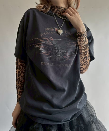 【USED】 09's HARLEY DAVIDSON T-shirt / 251004-016