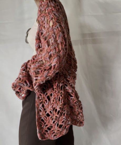 【USED】  Crochet Knit L/S Top⑧/211014-059