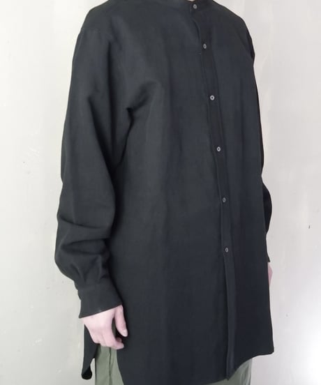 【RE;CIRCLE】 RE 1950s Flench Linen Shirts BLACK / 221031-004
