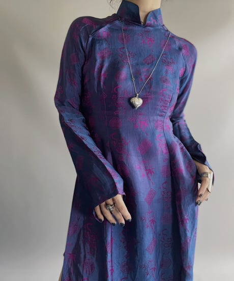 【USED】 Patterned L/S China Dress/ 231021-011