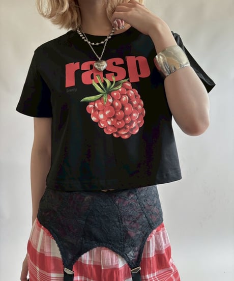 【USED】 Raspberry Print Short T-Shirt /250823-016