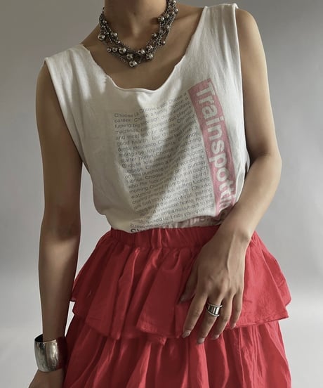 【USED】 Cut Off Tank Top /240720-029