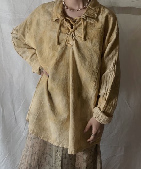 【RE;CIRCLE】Tie Dye Dyeing  Mexican shirt② /210226-008