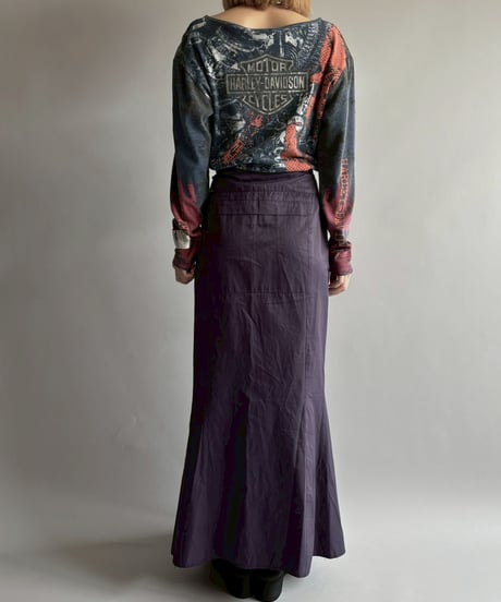 【USED】 Nylon long Skirt / 250913-011