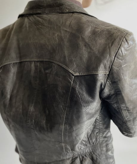 【USED】 Leather Jacket ① / 220409-001