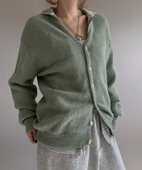 【USED】 Made In USA HERITAGE Acrylic Cardigan / 260110-003