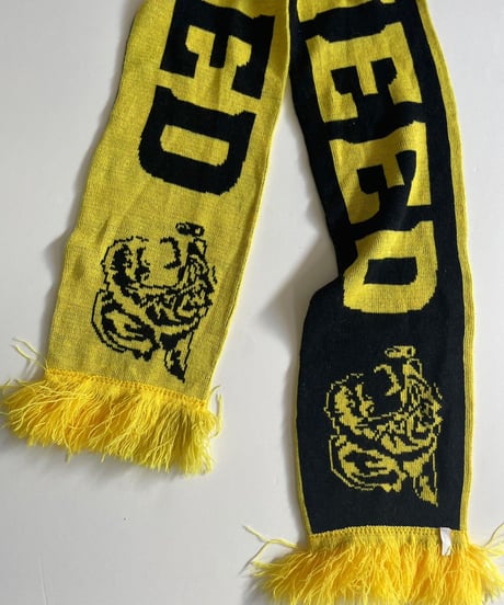 【USED】 Knit Soccer Muffler Yellow × Black / 230206-030
