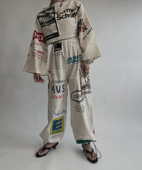 【RE;CIRCLE】 RE Eco-Friendly Bag Draw Cord Pants / 220804-017