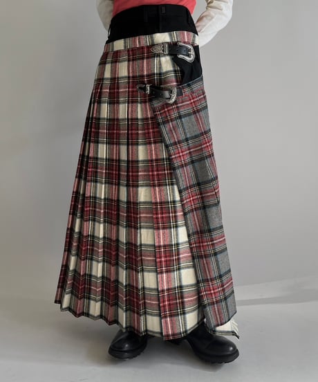【RE;CIRCLE】 RE Kilt Skirt Long / 250206-008