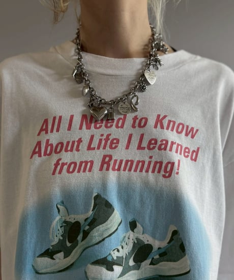【USED】 Hanes Sneakers Print T-Shirt  / 260622-028