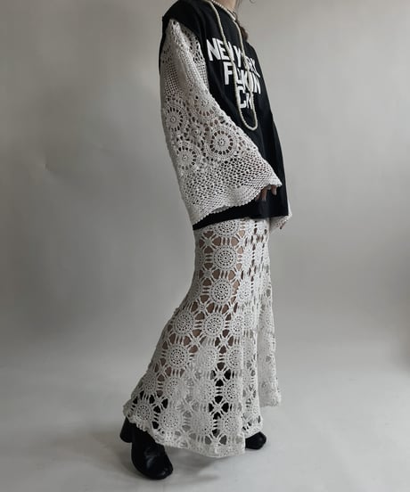 【RE;CIRCLE】 RE Crochet Lace Mermaid Skirt / 220427-010