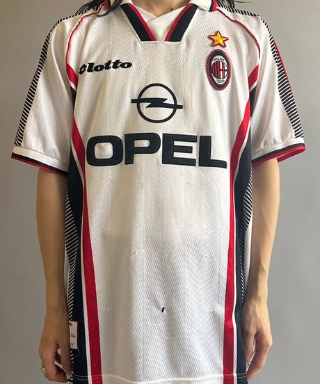 【USED 】Lotto AC MILAN Soccer Shirt /240603-014