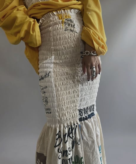 【RE;CIRCLE】RE Eco-Friendly Bag Shirring Skirt/ 230727-002
