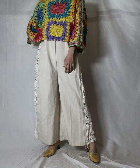 【RE;CIRCLE】 RE Granny Knit S/S Top②/210917-016