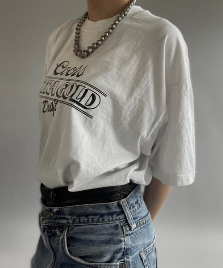 【USED】 Made in USA Screen Stars Vest Extra Gold T-Shirt /240729-032