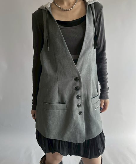 【USED】 Cop.Copine Hooded Vest  /251014-051