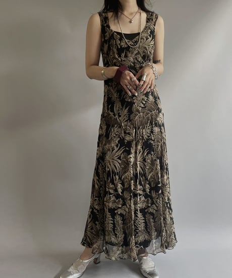 【USED】 Flower Patterned One-Piece/ 230715-005